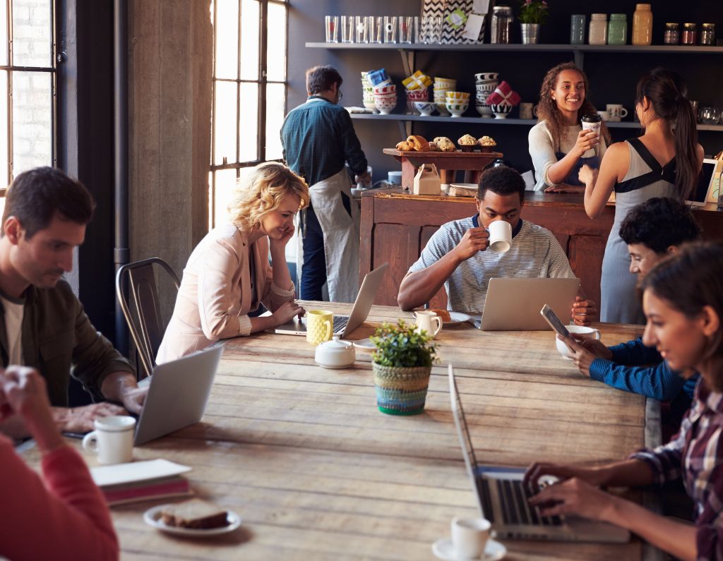 AER air purifier for cafes